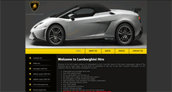 Desktop Screenshot of lamborghini-hire.co.uk